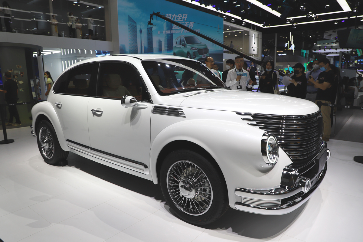 致敬经典的又一力作 wey复古潮驾车展实拍