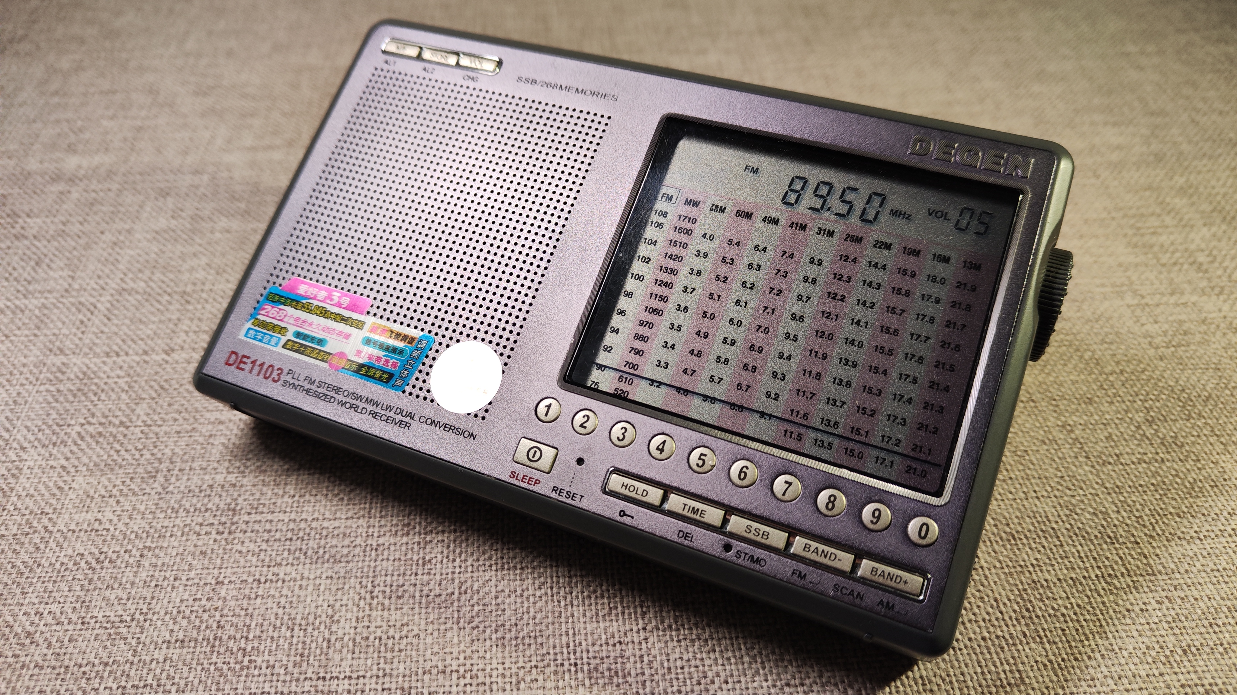 原创:收音机评论译介一,晚节不保的de11032004年,德劲de1103收音机