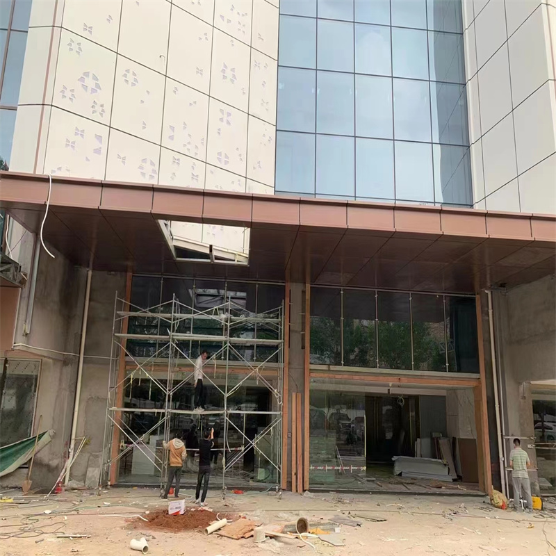 工业区雨棚檐口铝单板 凉亭檐口铝板