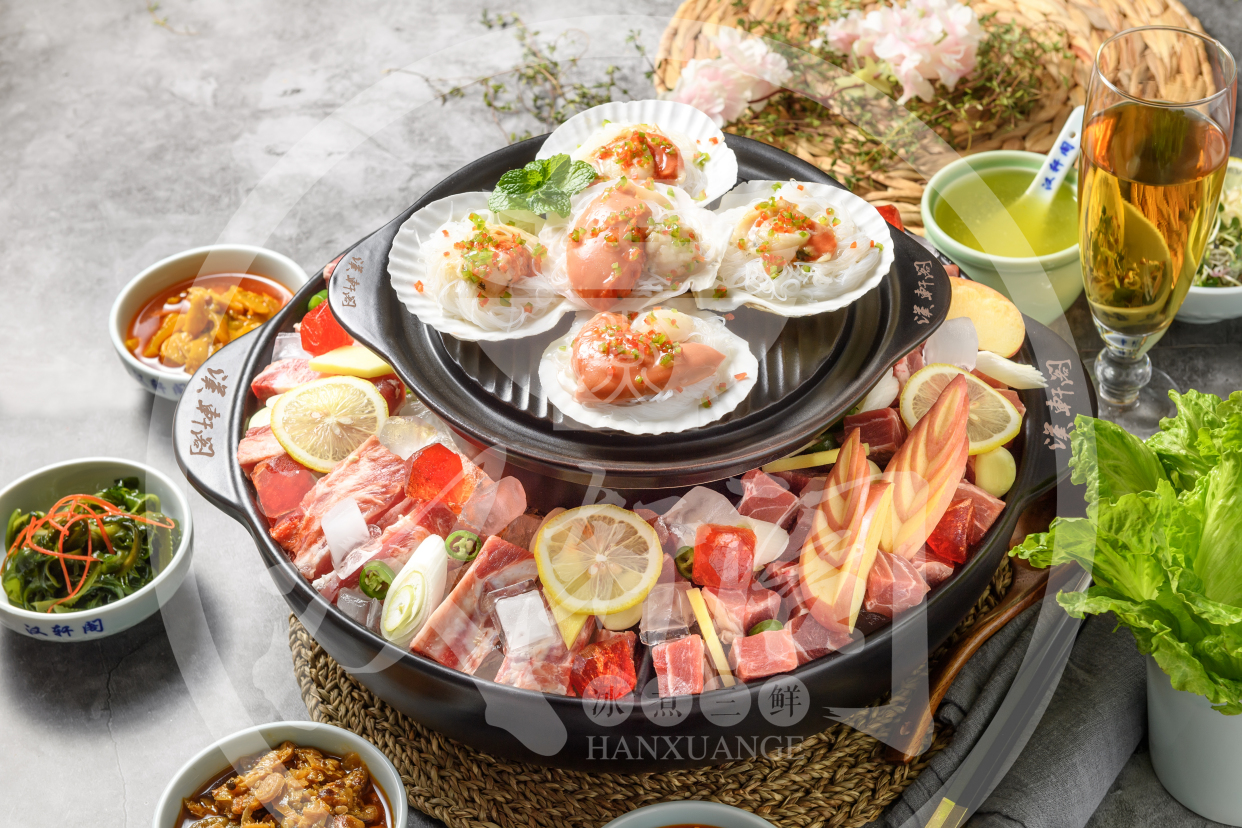 汉轩阁冰煮三鲜火锅:鲜嫩冰煮三鲜 发扬汉家风味
