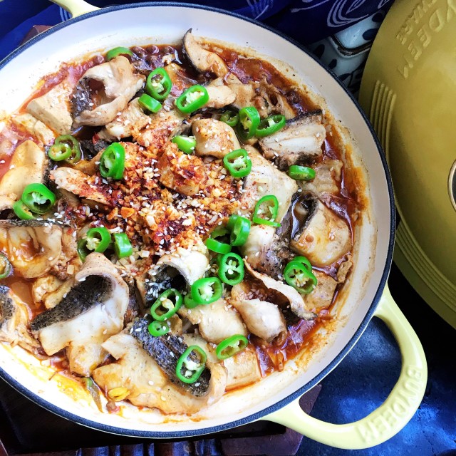 麻辣黑鱼炖豆腐,荤素搭配,营养又美味!