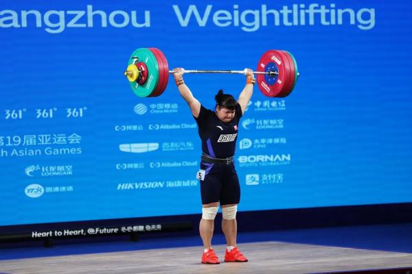 广西第5金诞生!梁小梅斩获亚运会女子举重87公斤级金牌