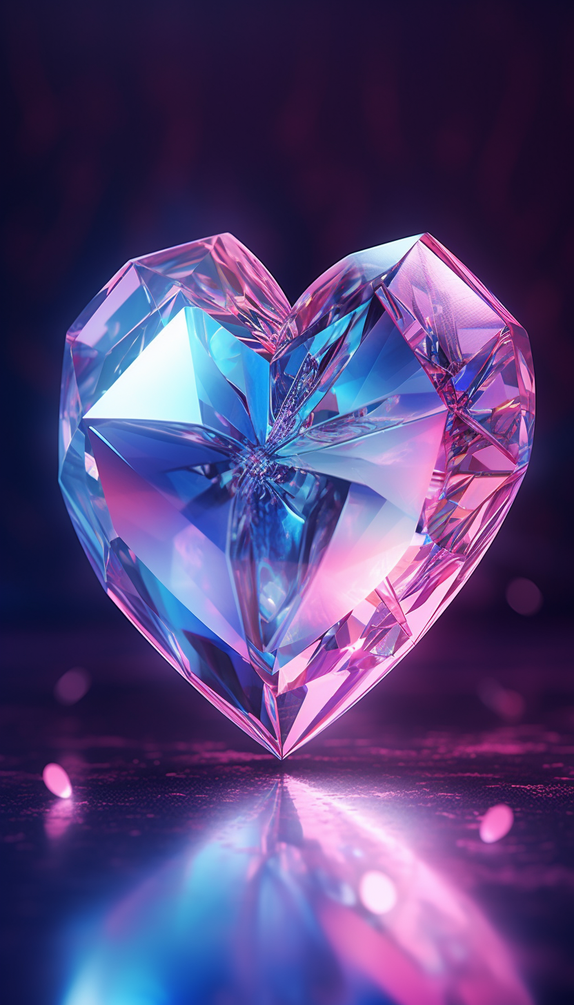 什么爱才值得?附:520到了,给各位送图 粉色爱心钻石手机壁纸