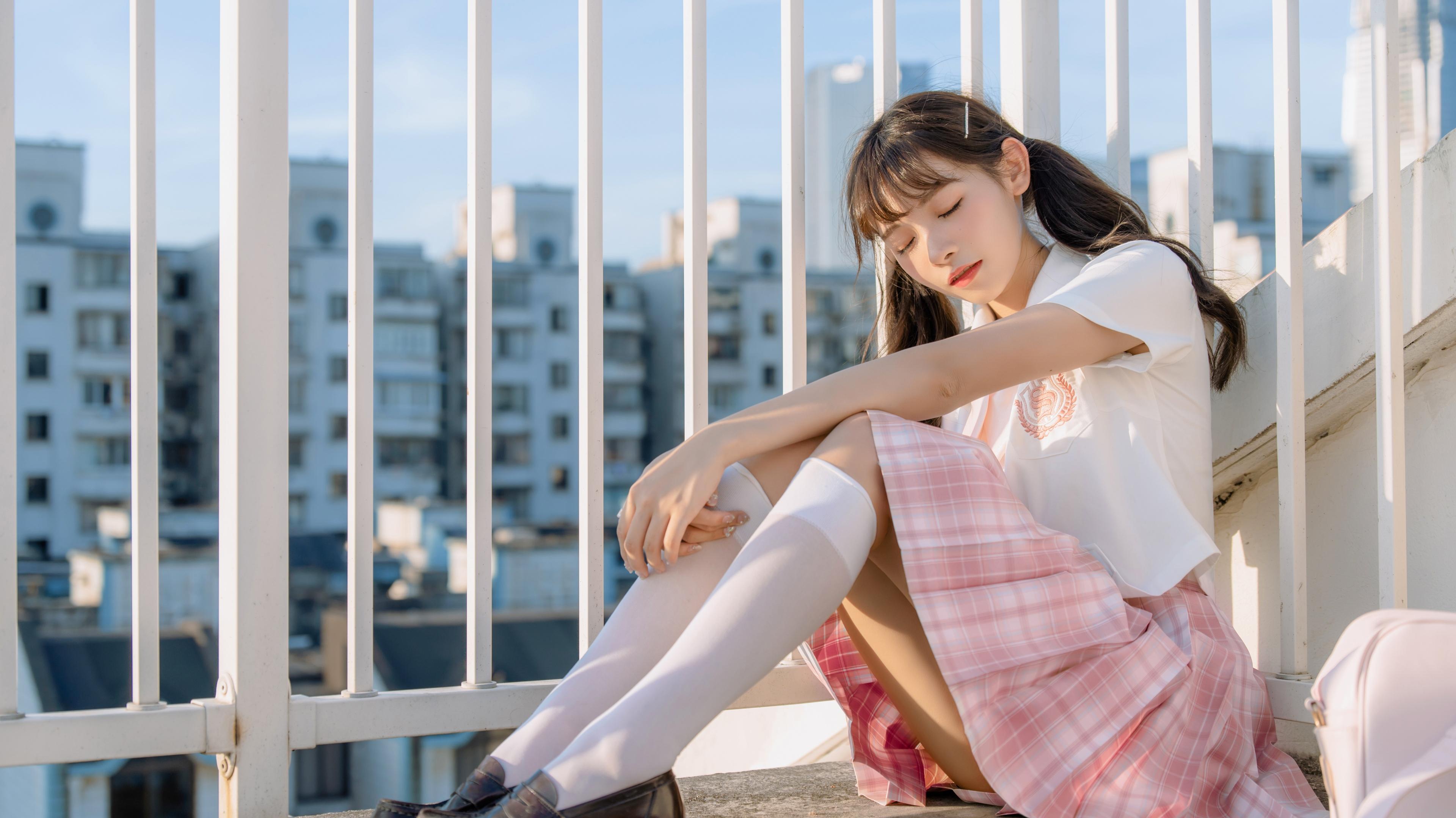 日系小清新jk小姐姐甜美写真壁纸