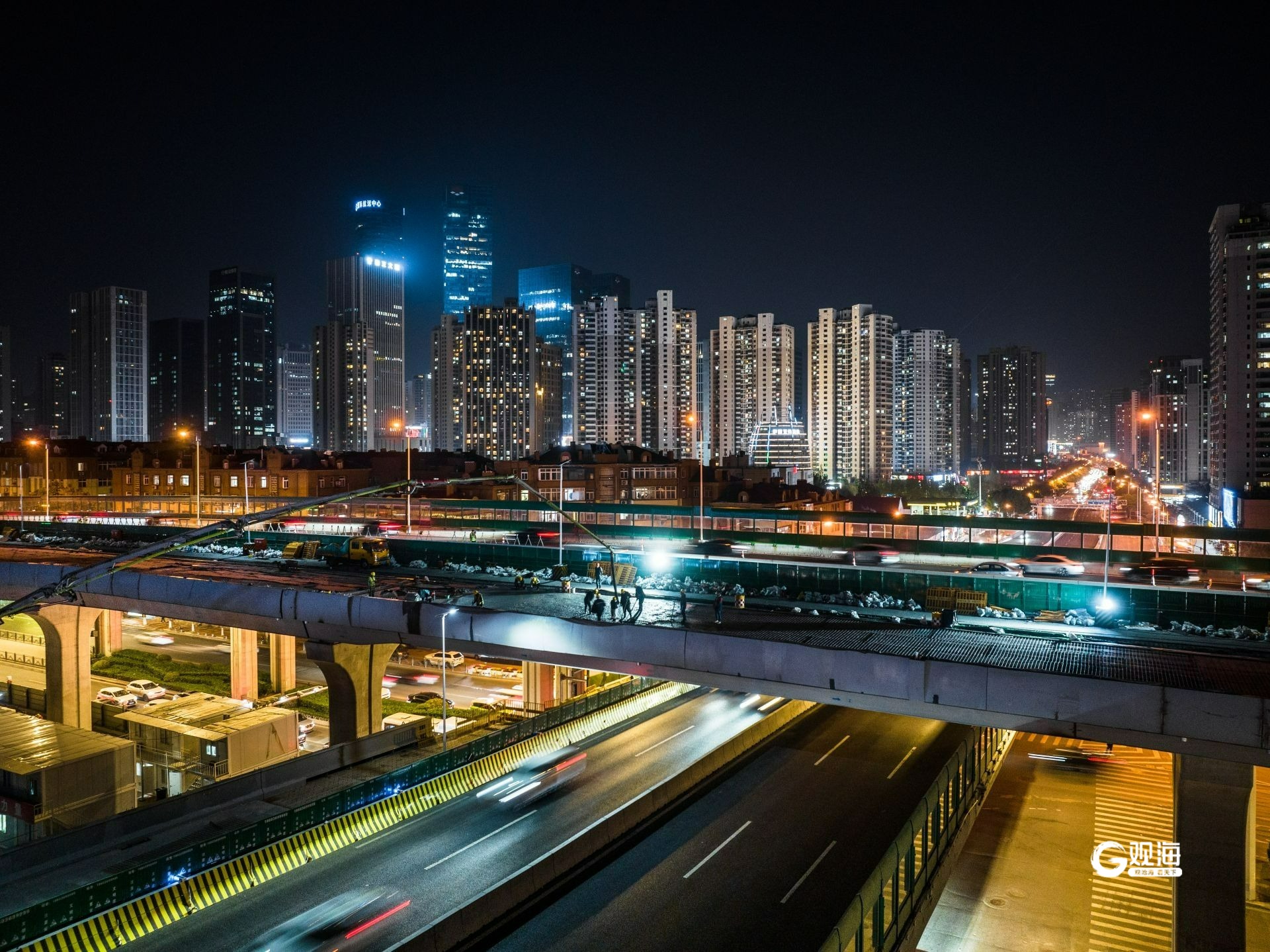 奋战施工黄金期!山东路-鞍山路东北象限连接匝道进入通车倒计时