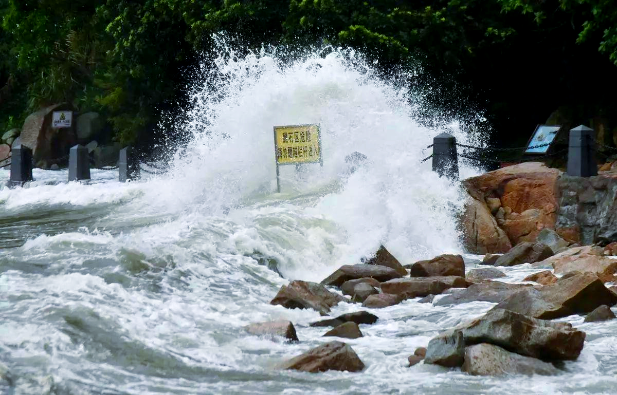 广东多地受灾 台风"天鸽"影响中南部地区