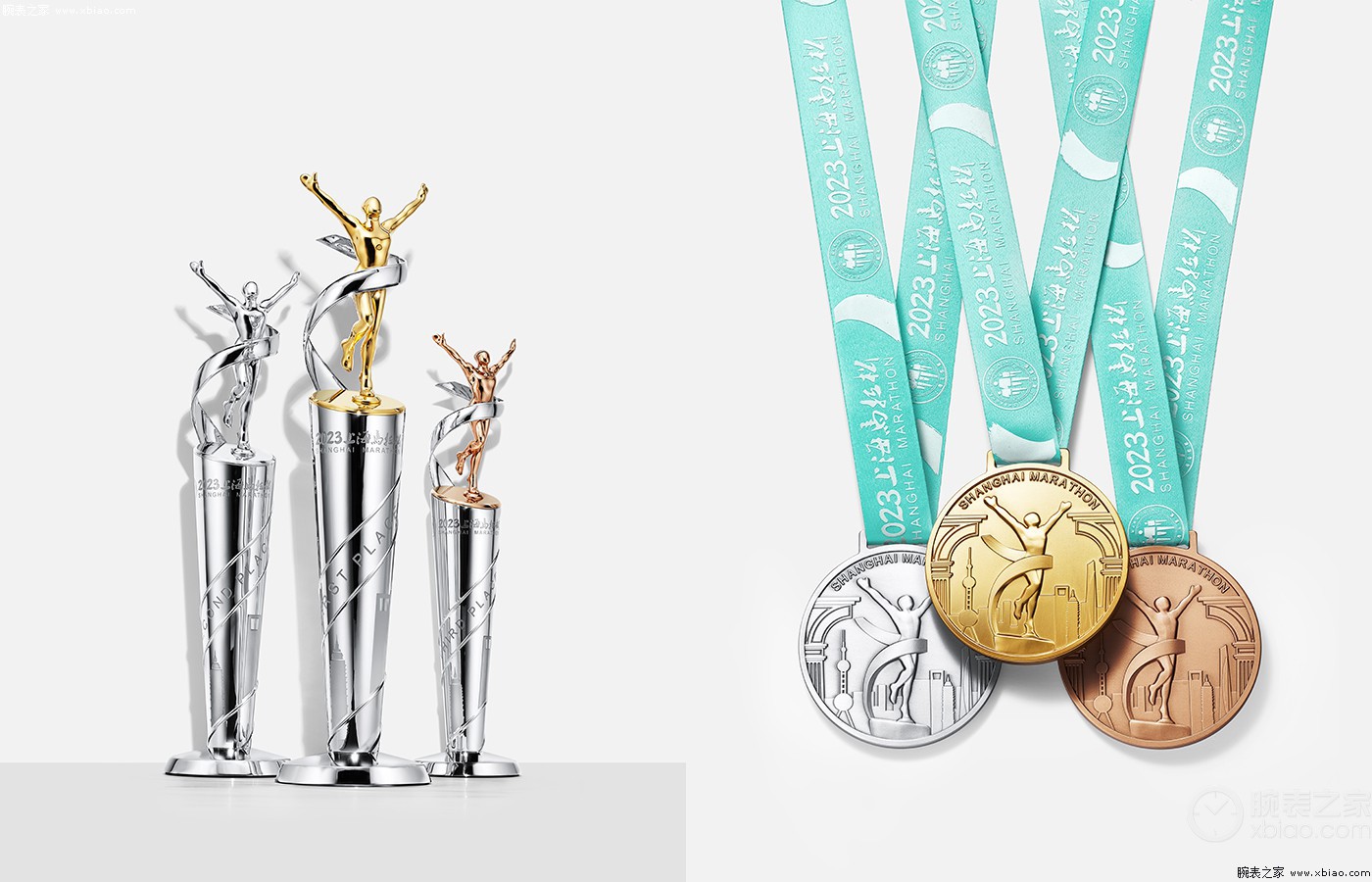 蒂芙尼为上海马拉松男女前三名运动员打造奖杯与奖牌
