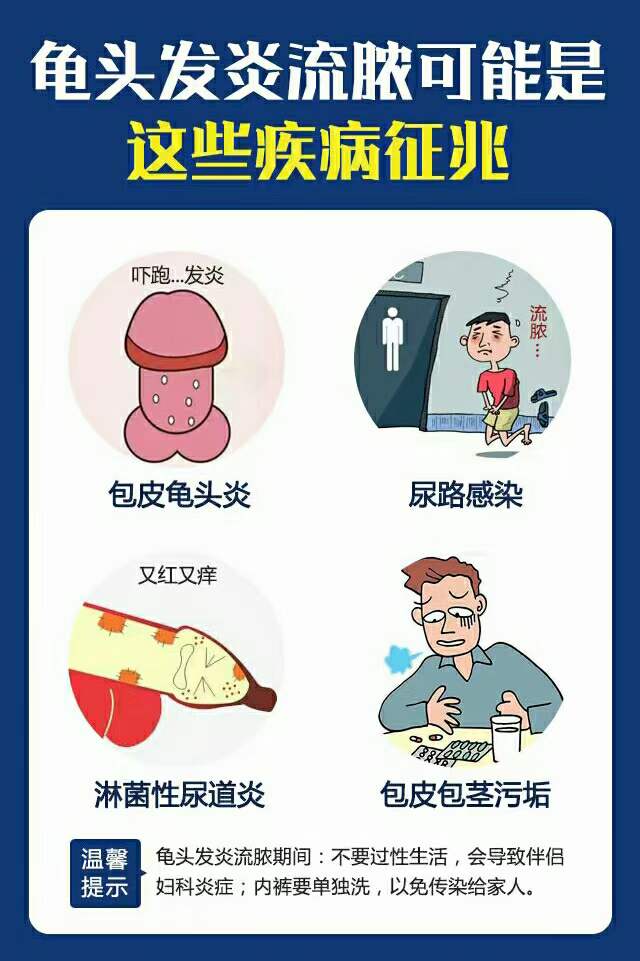 龟头发炎流脓是怎么了?