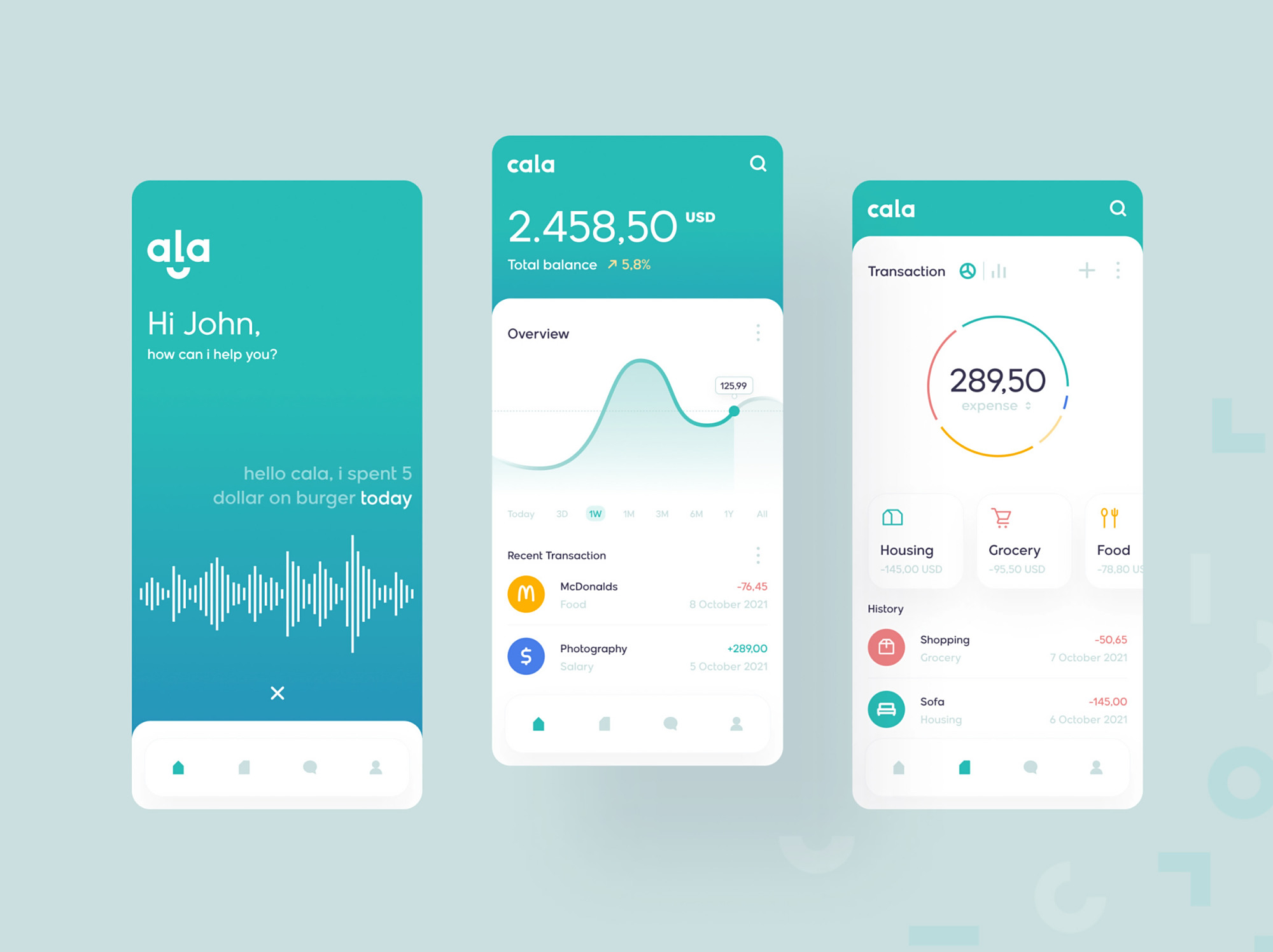 国外app界面设计!轻量化