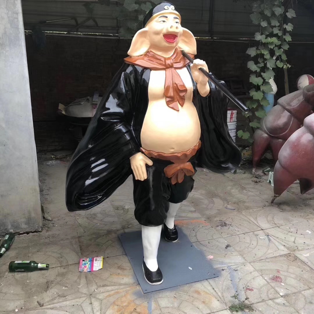 玻璃钢猪八戒雕塑,猪八戒雕塑