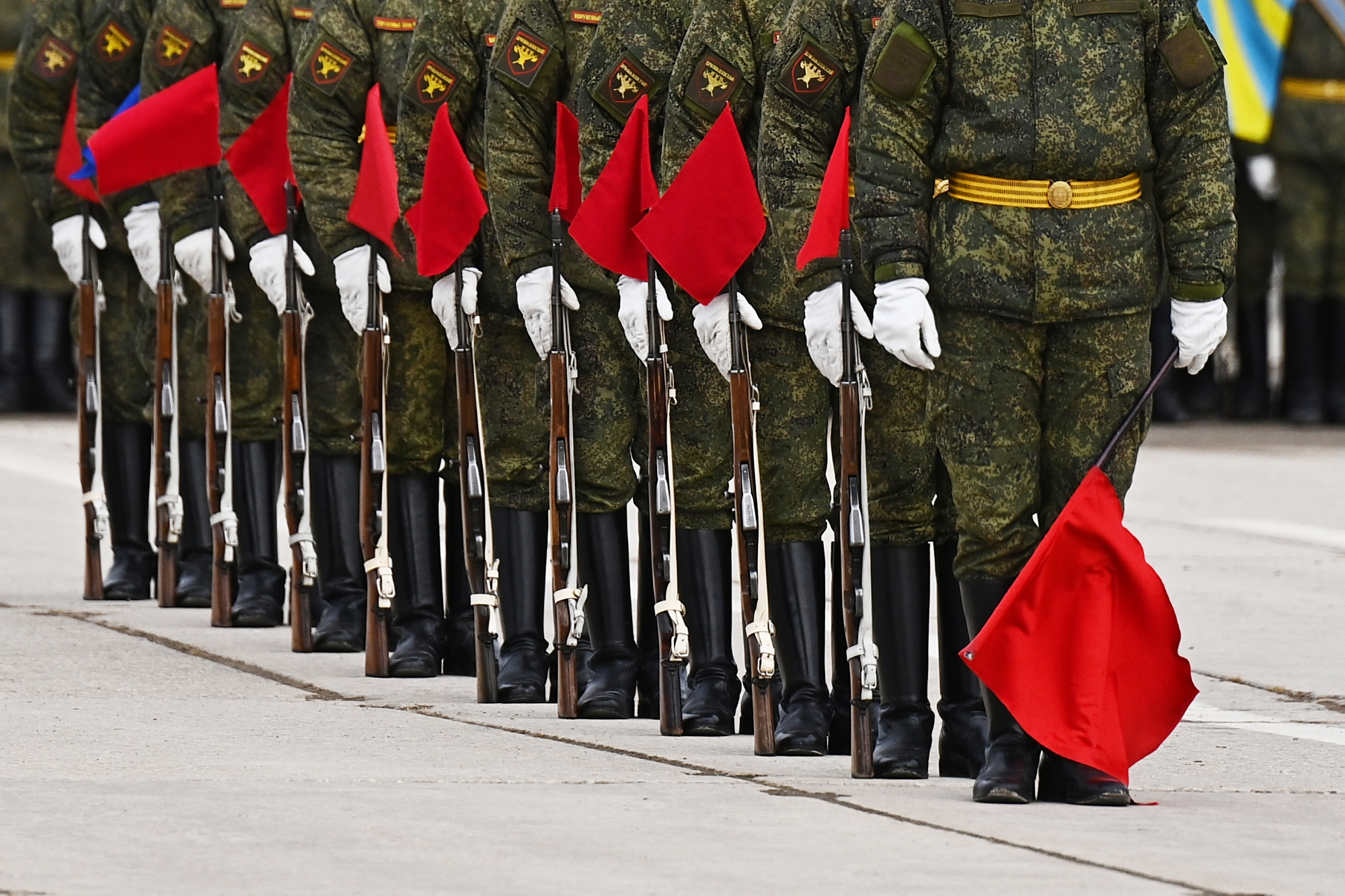 (63)俄罗斯:纪念卫国战争胜利76周年阅兵式彩排