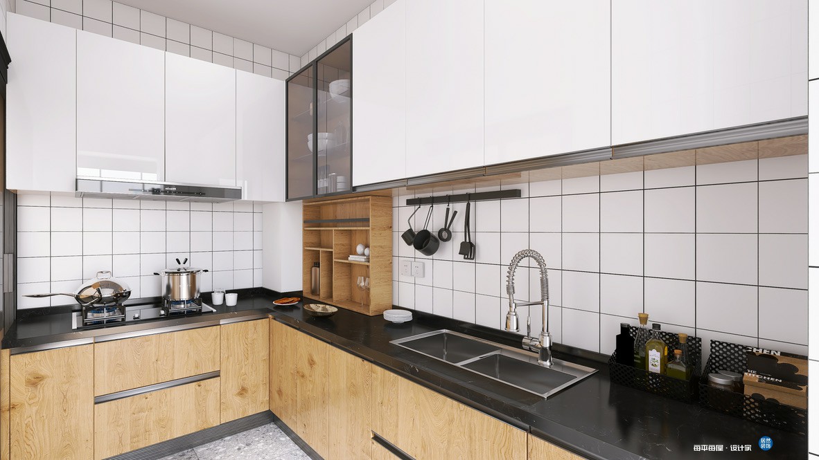 封闭式厨房装修效果图大全,厨房装修报价