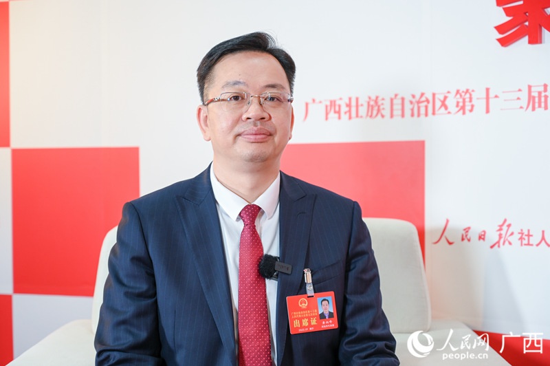 人民网专访广西人大代表,巴马县委书记黄炳峰