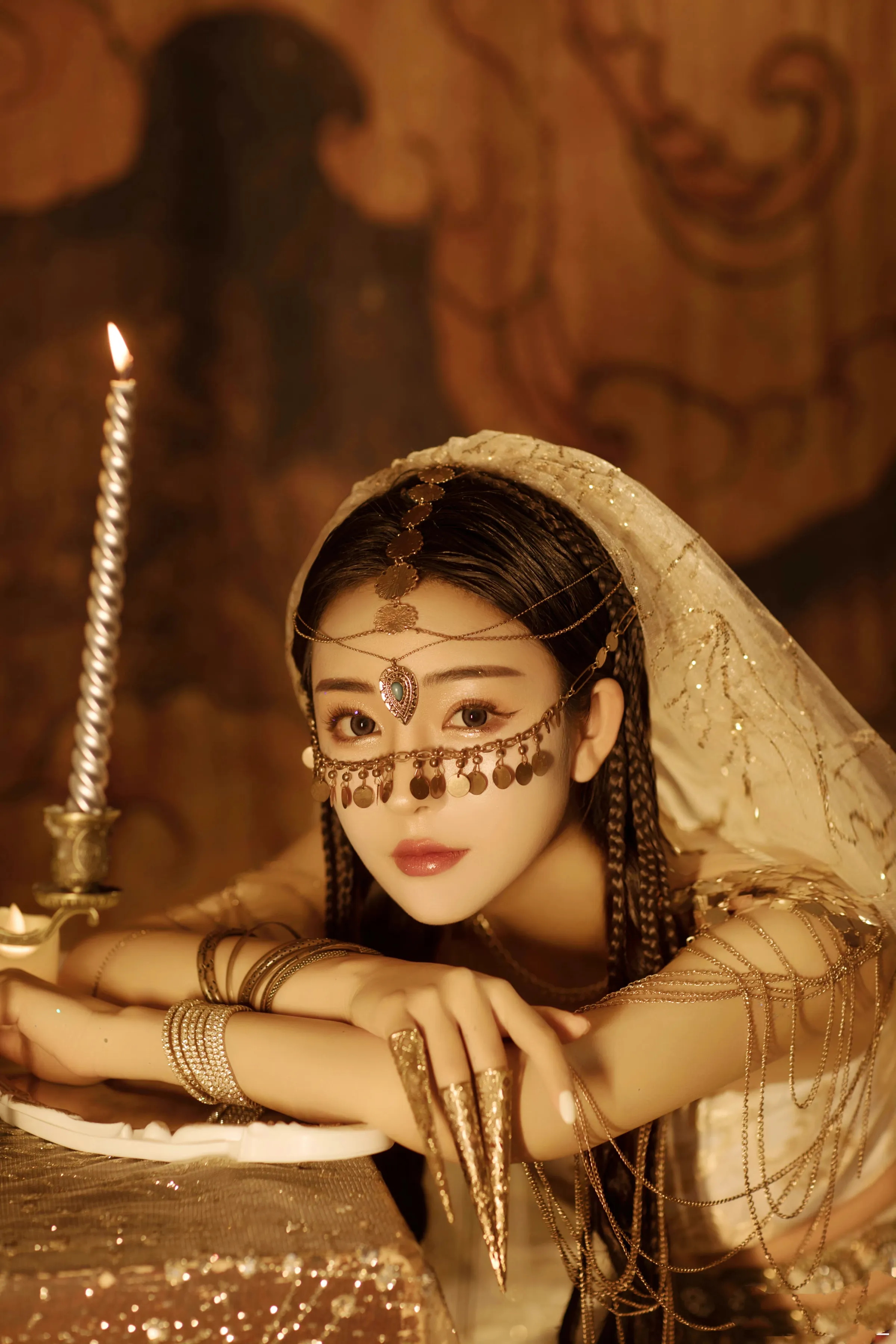 绝代佳人,天生媚骨,美丽动人,异域风情,太美了!