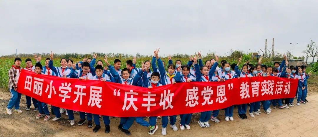 张家窝镇田丽小学开展"庆丰收 感党恩"丰收节社会实践教育活动