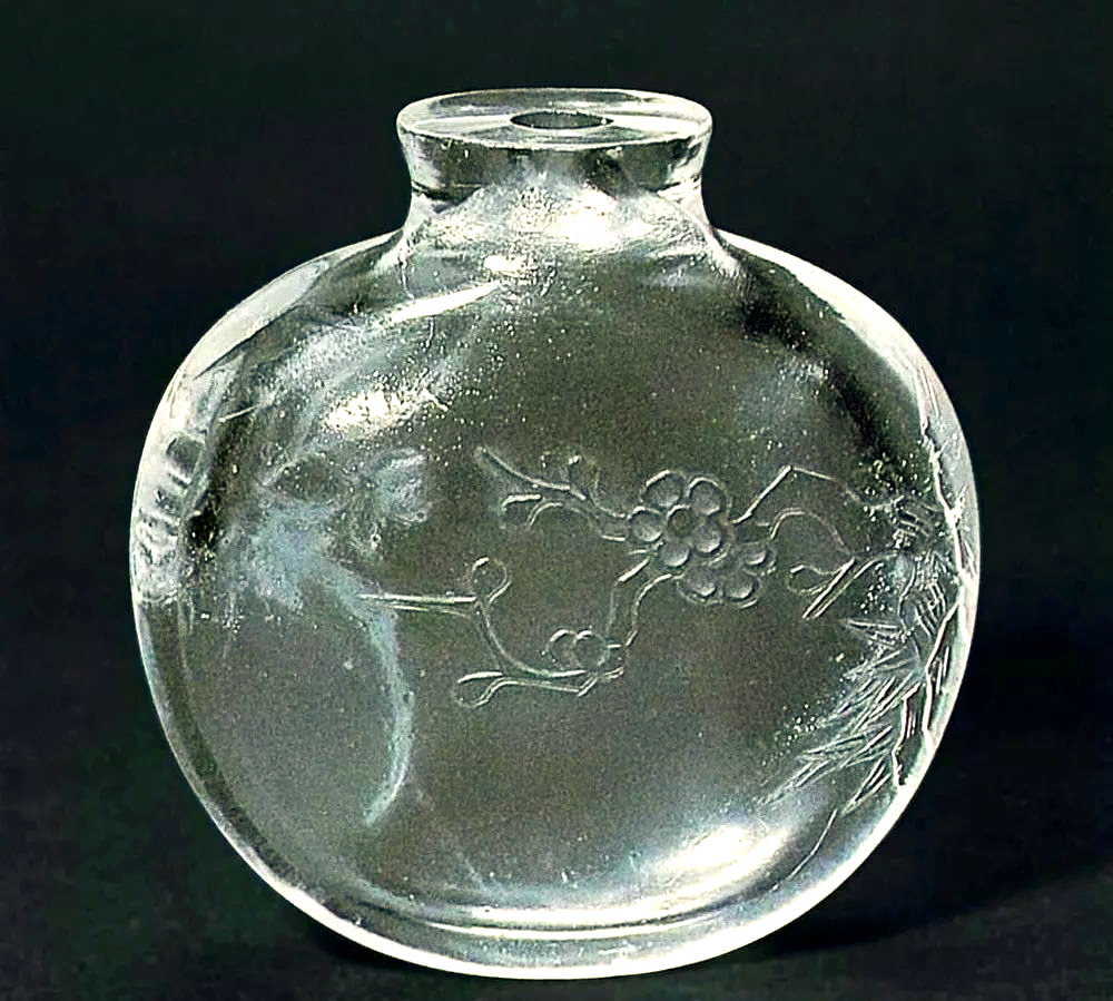 清代水晶工艺品,纯净无暇,美轮美奂!