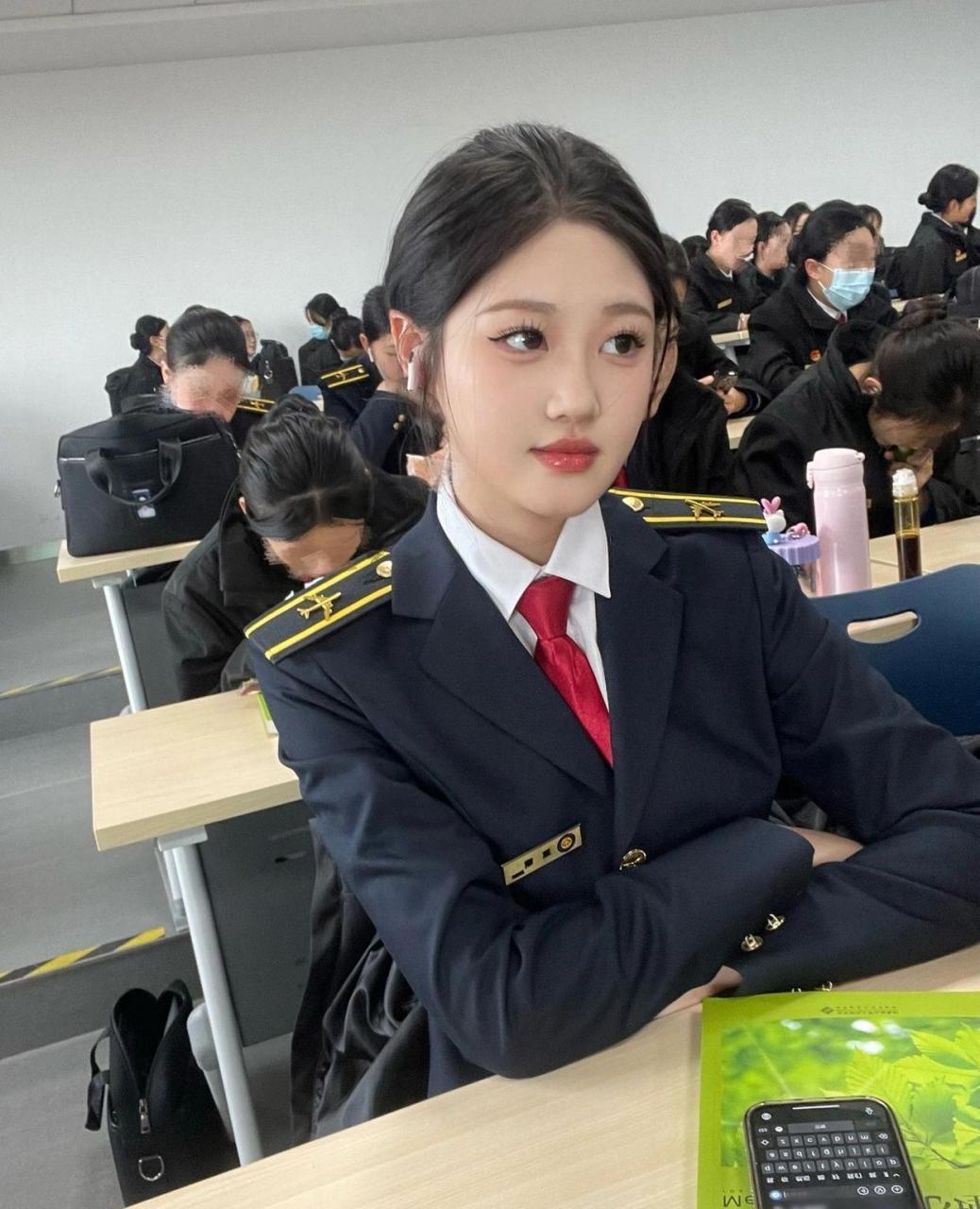 中国民航大学校花,有颜值也有才华.