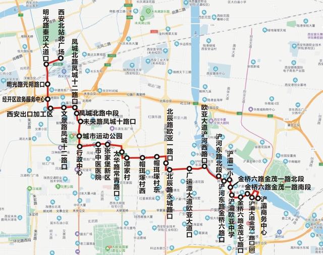 西安20路公交车路线图图片