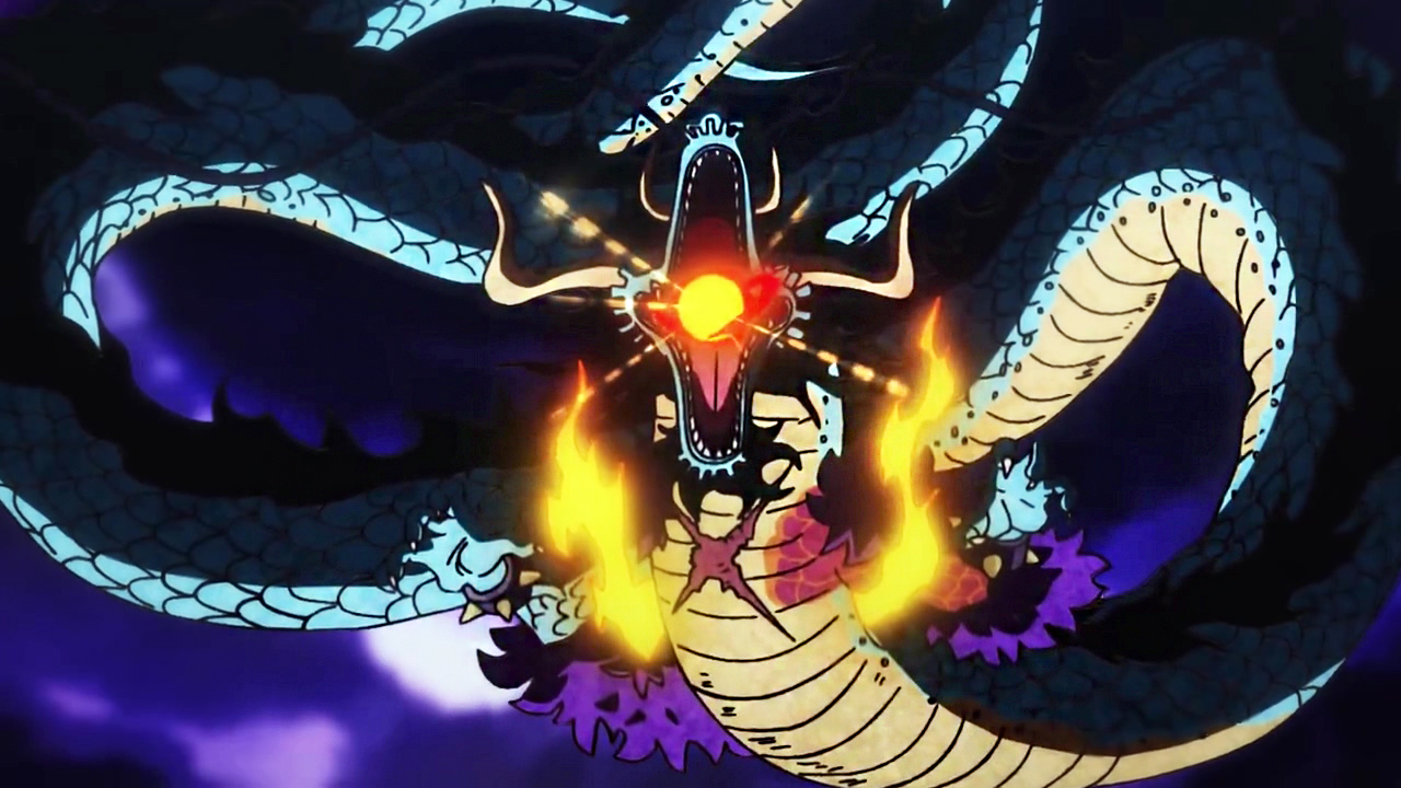 海贼王1002情报:又挨揍,为什么鱼鱼果实的凯多化龙总被揍?