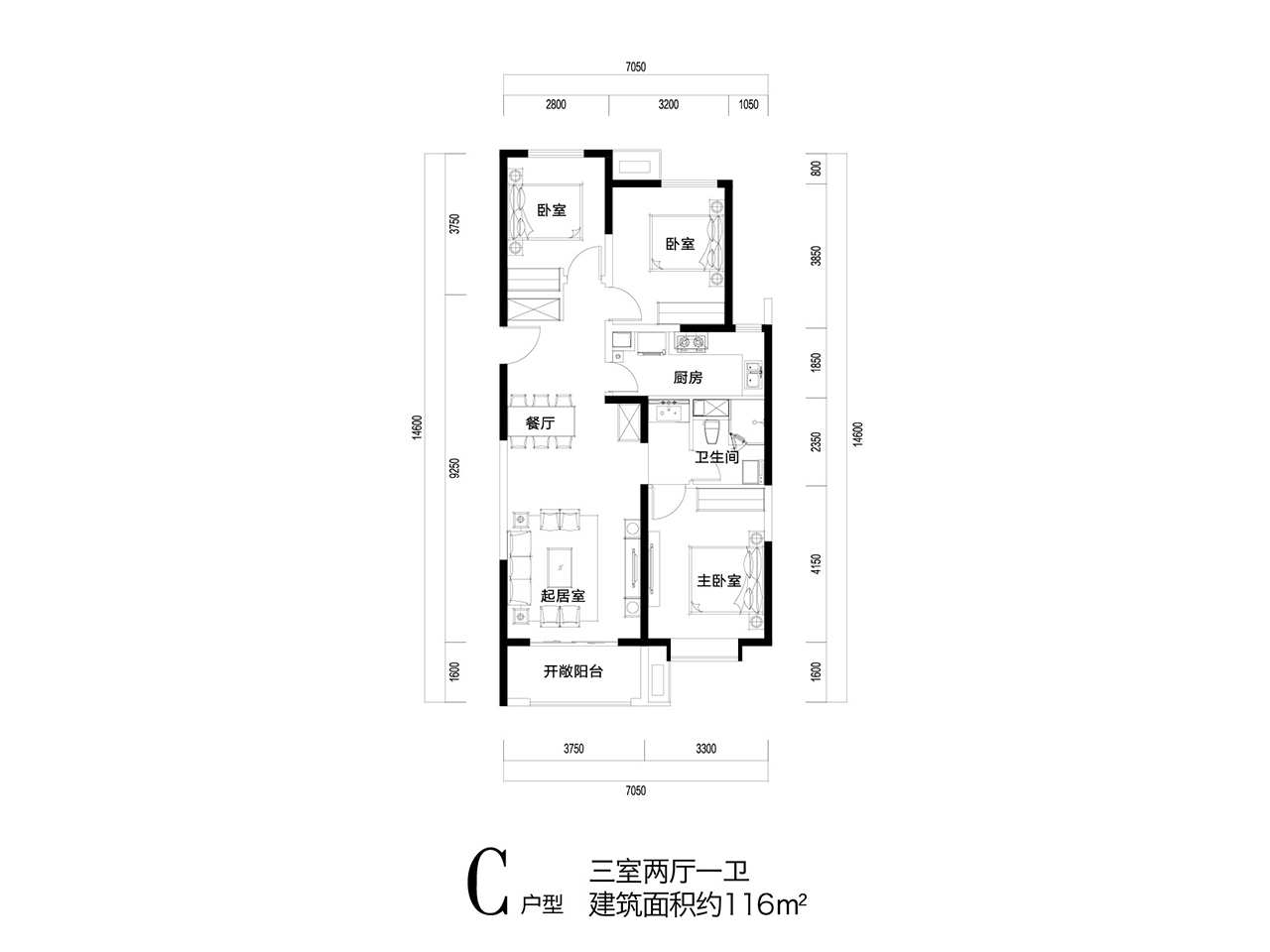 富力城天禧户型图图片