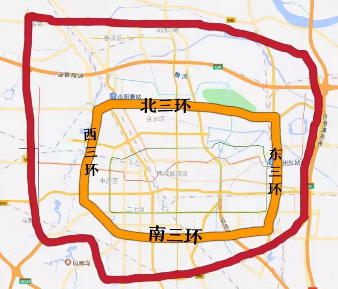 郑州荥阳限行区域图图片