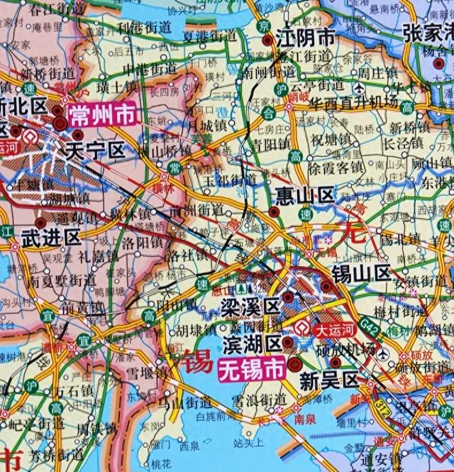 无锡市地图这样的区位条件实在太好了,想不发达都难