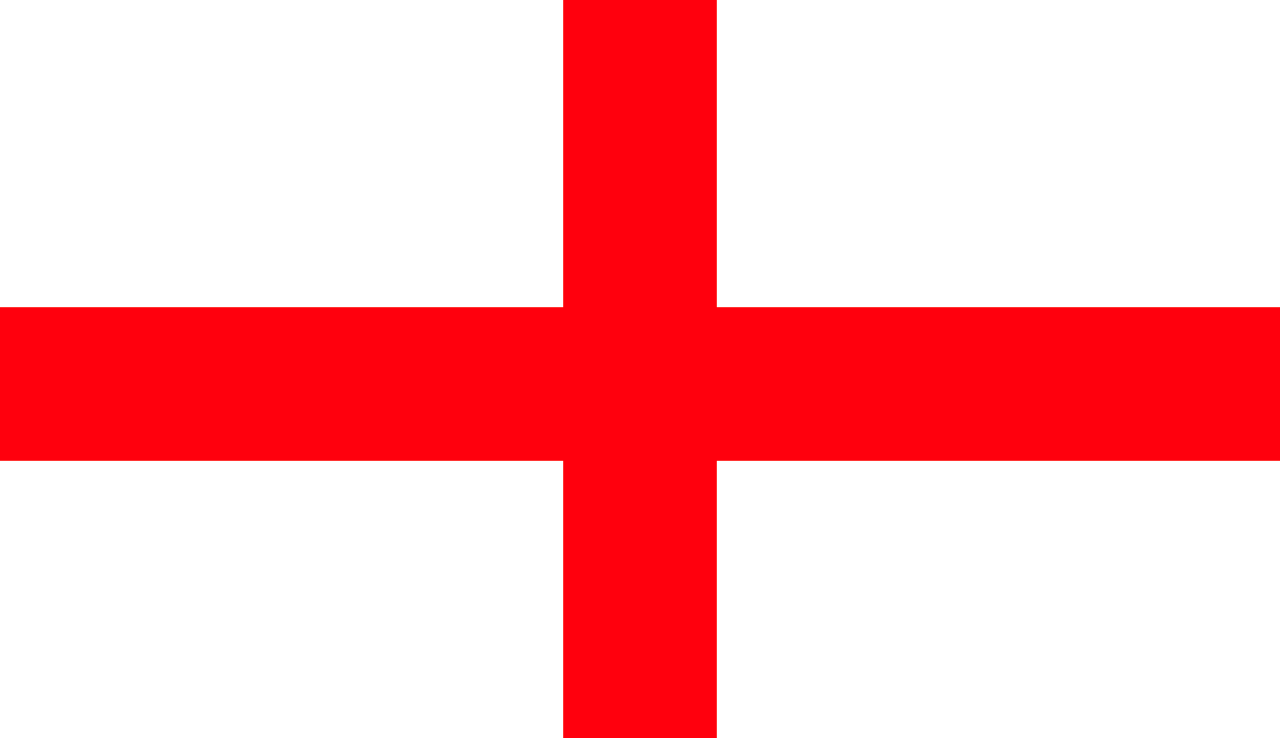 英格兰的国旗采用了圣乔治十字旗的设计