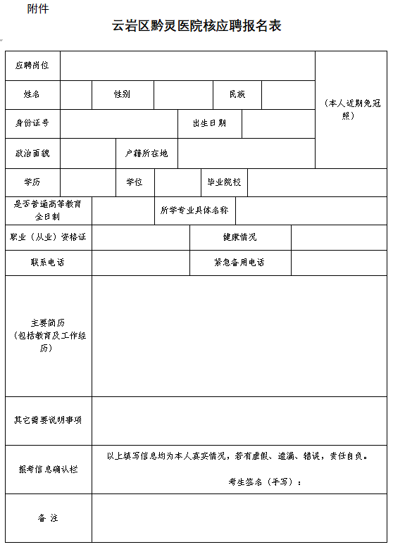云岩区黔灵医院2022年冬季公开招聘12名合同制工作人员