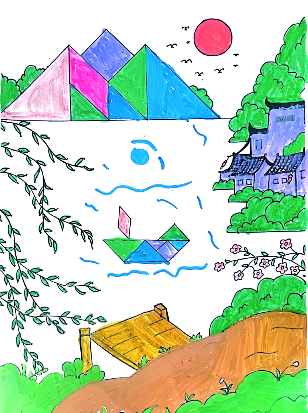 创意七巧板:拼出多彩智慧图案