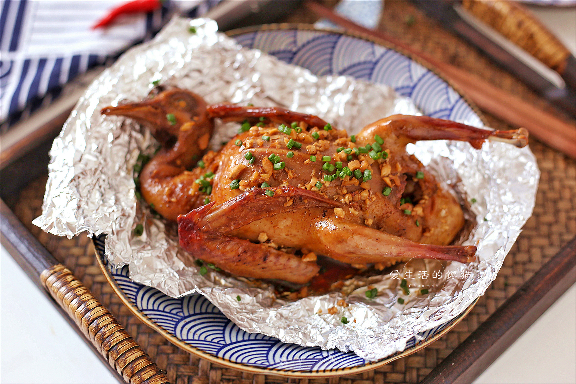 沙姜焗乳鸽,酒店65元一只,在家做,香脆鲜嫩,吃过忘不掉