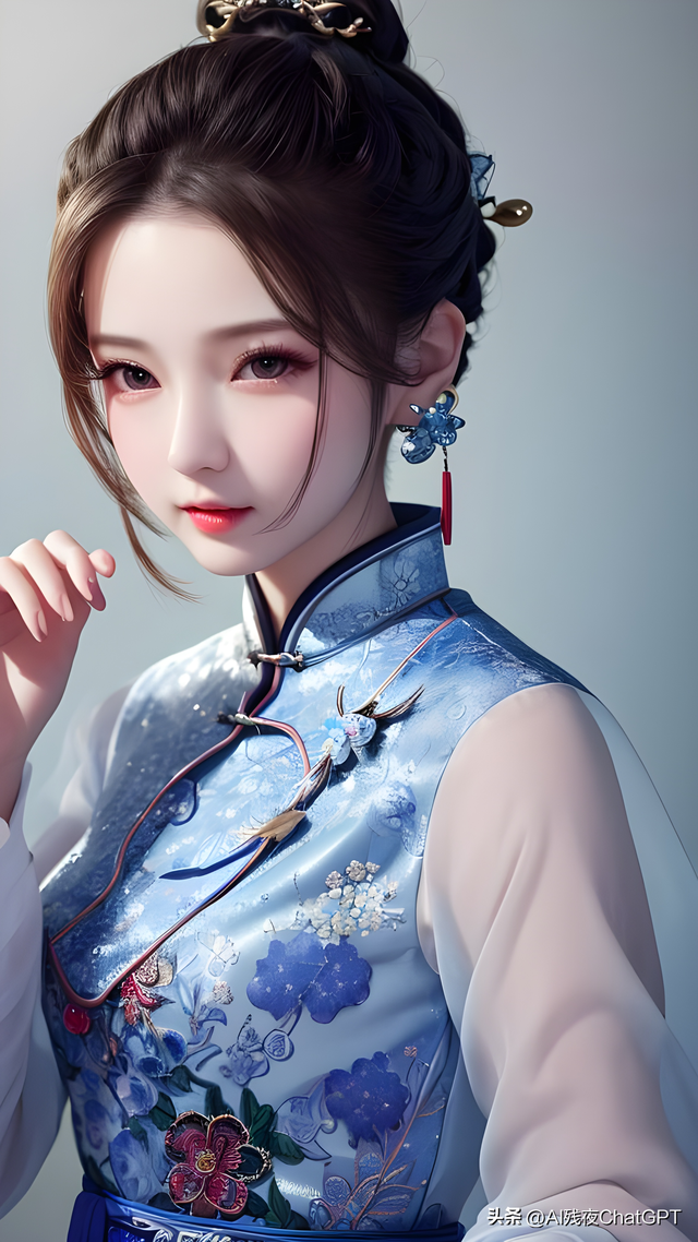 ai绘画摆地摊服装系列-旗袍