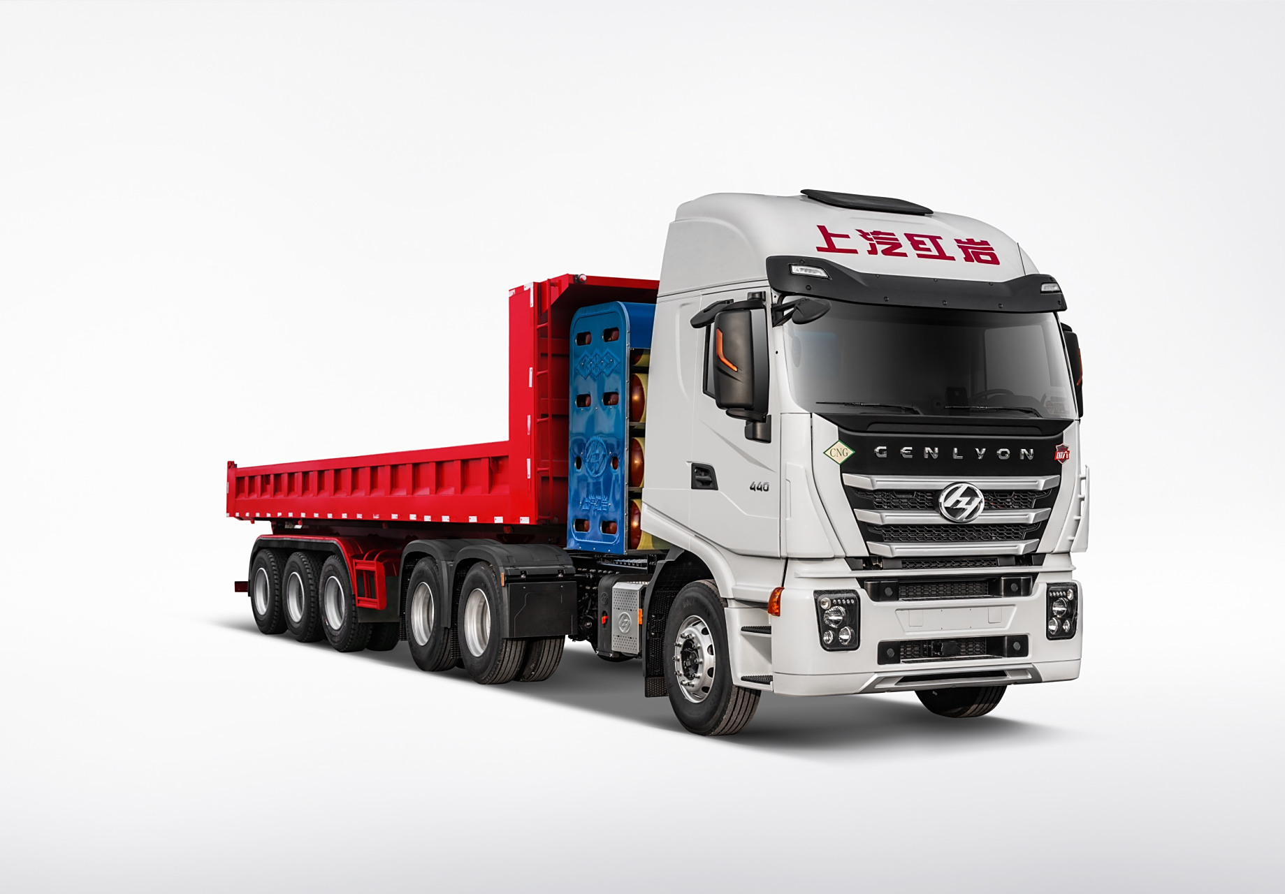 上汽红岩杰狮c6p6x4cng牵引车成为煤炭运输新选择.