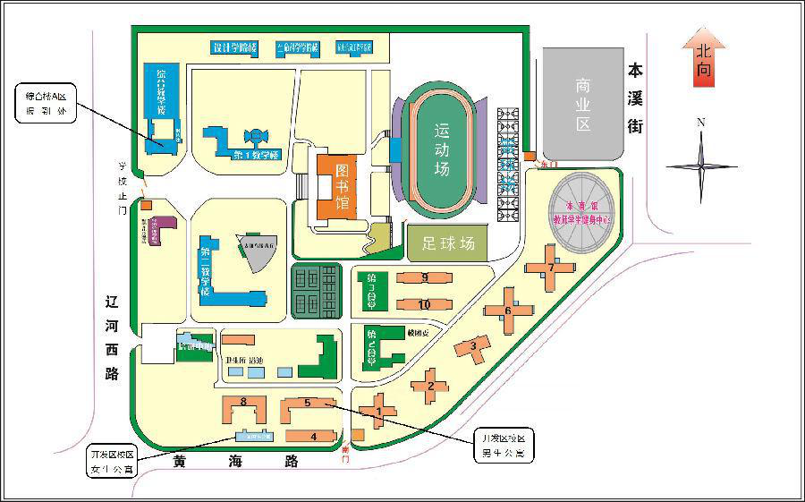 廊坊师范学院校园地图