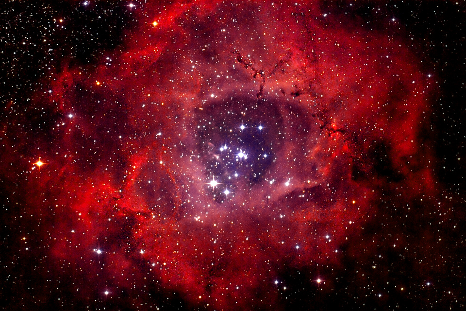宇宙级浪漫 宇宙玫瑰 绝美的玫瑰星云ngc 2237
