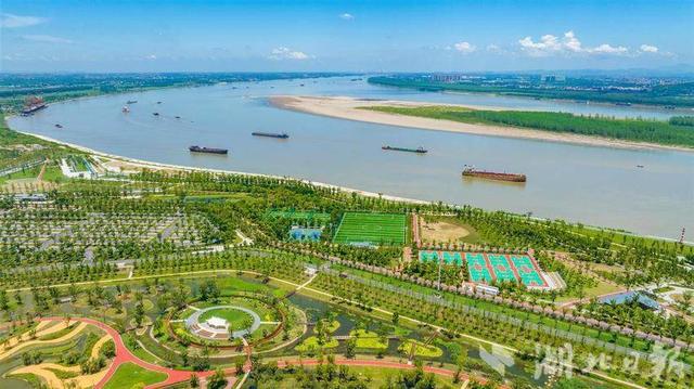 鄂州樊口江滩公园建成