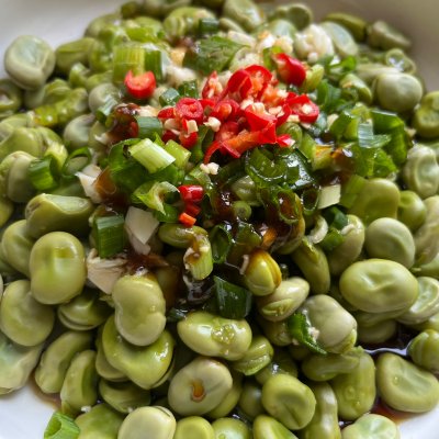 这道凉拌胡豆(蚕豆)拍照发到朋友圈,都在夸我厨艺高