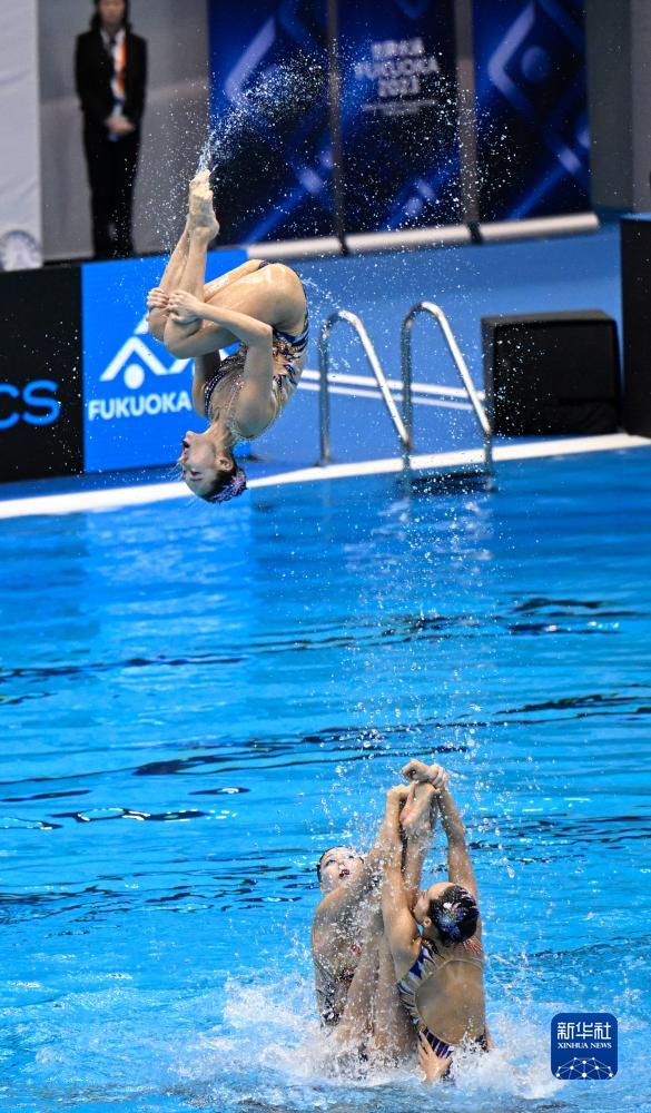 游泳世锦赛花样游泳集体技巧自选:中国夺冠