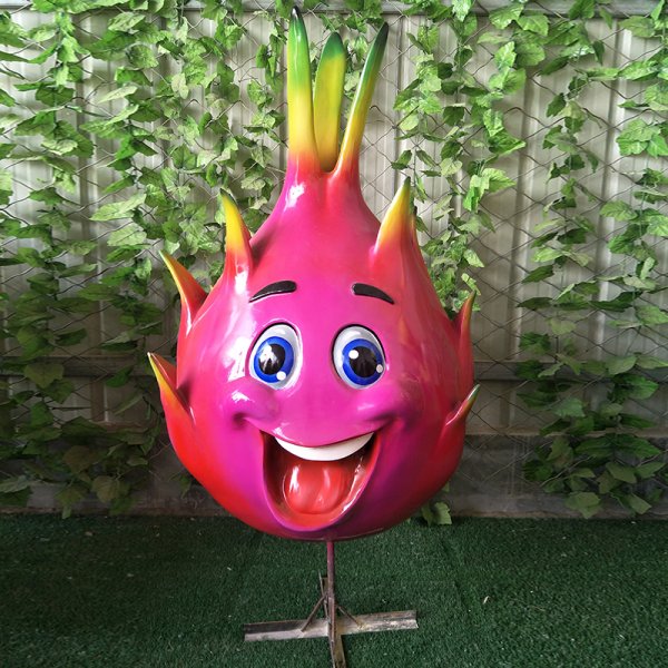 游乐场玻璃钢火龙果景观雕塑