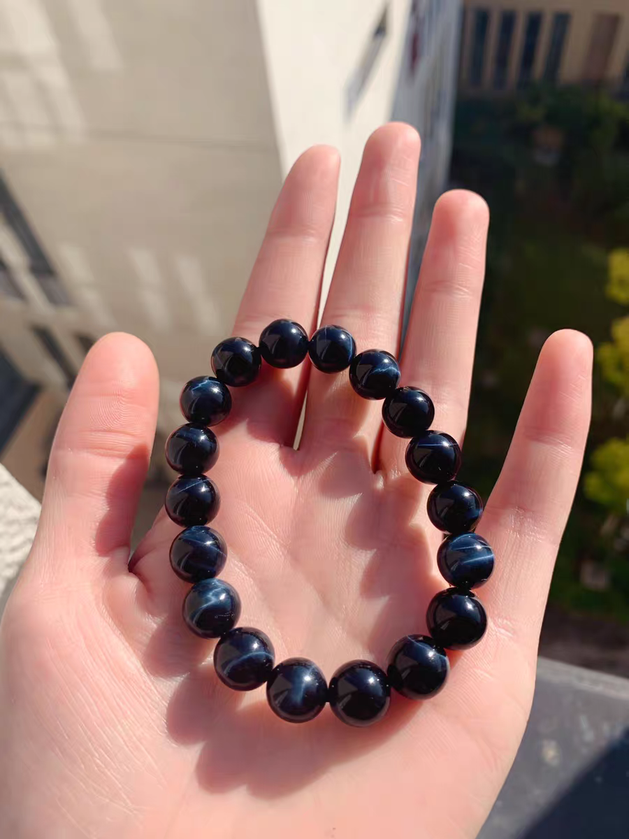 南非蓝虎眼石手串,小姨的守护神