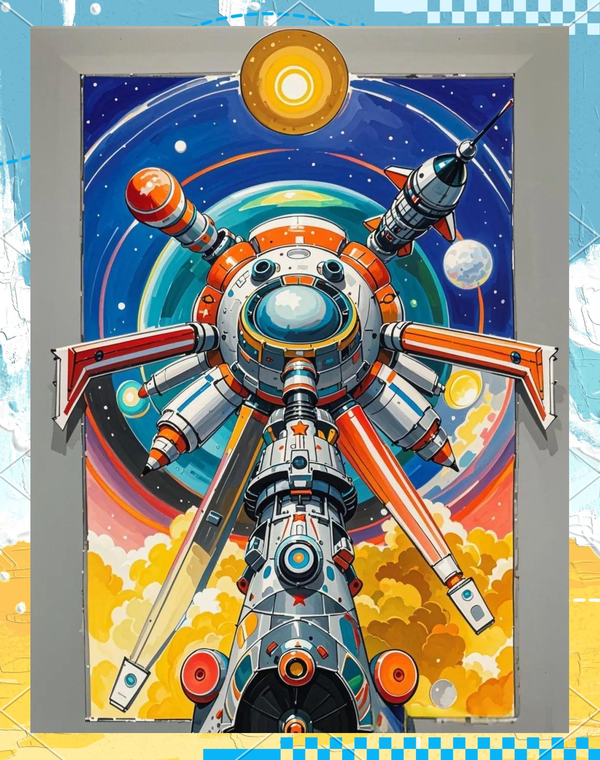 未来科技创想画:激发孩子绘画灵感的60幅作品