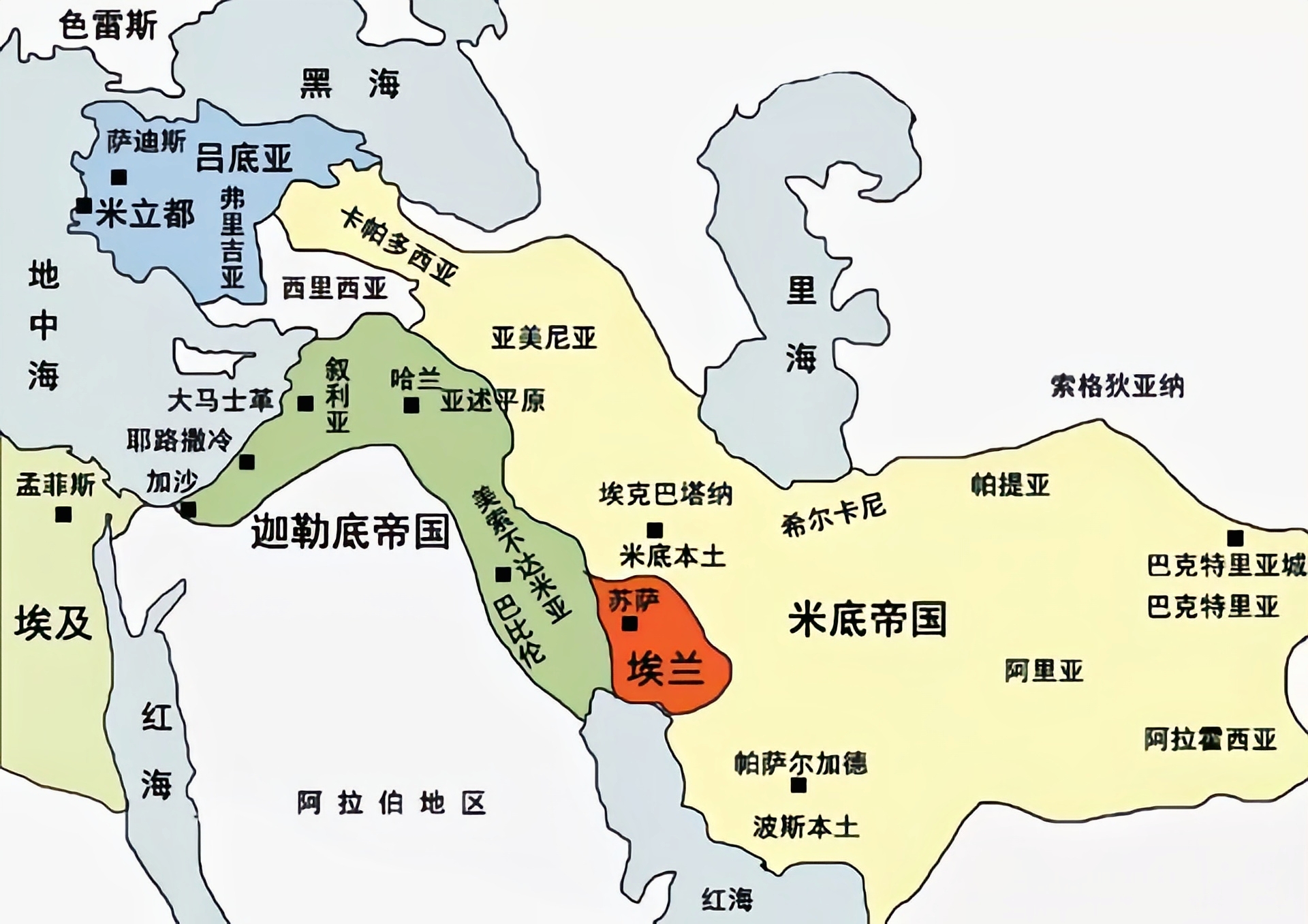 波斯地图高清版大图图片