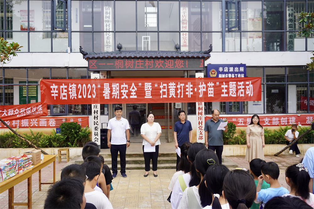 叶县辛店镇:"护苗"活动护航暑期安全