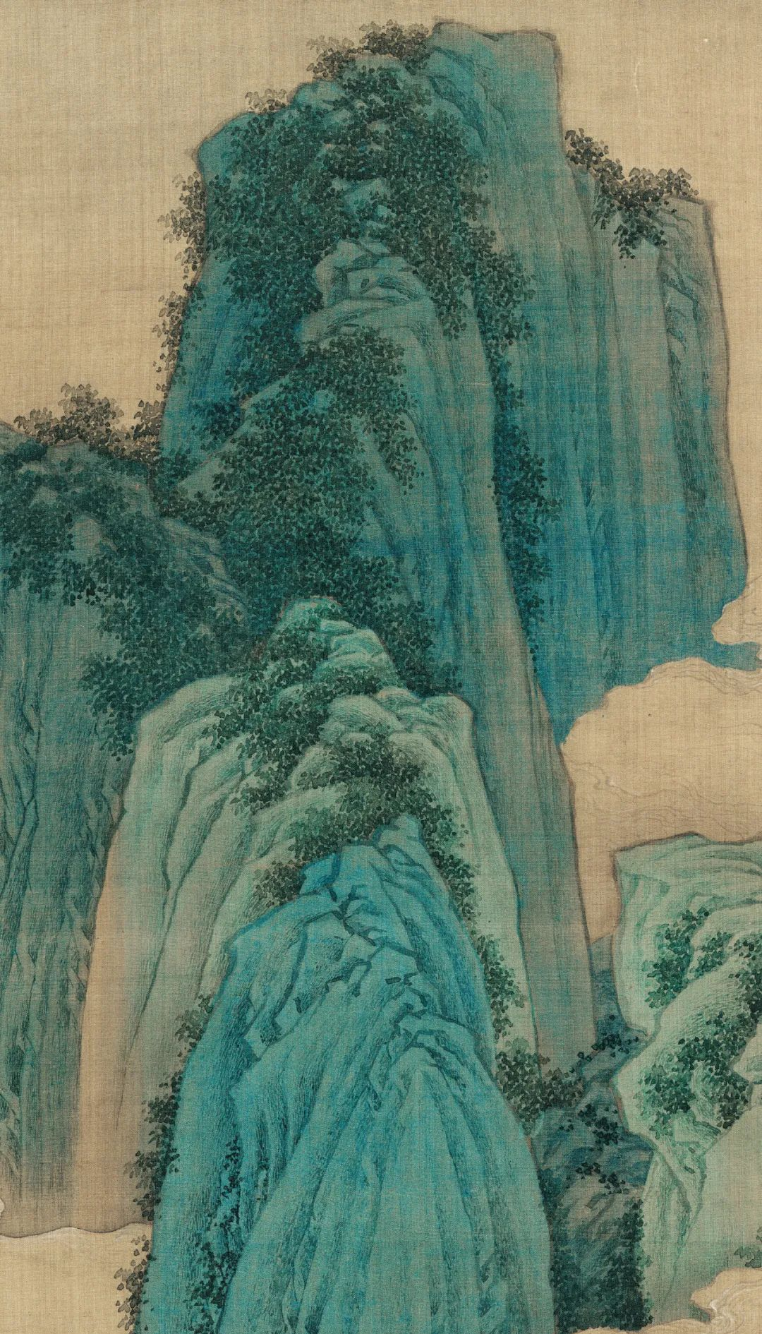 桃源仙境图:一幅描绘诗般境界的绢本设色画