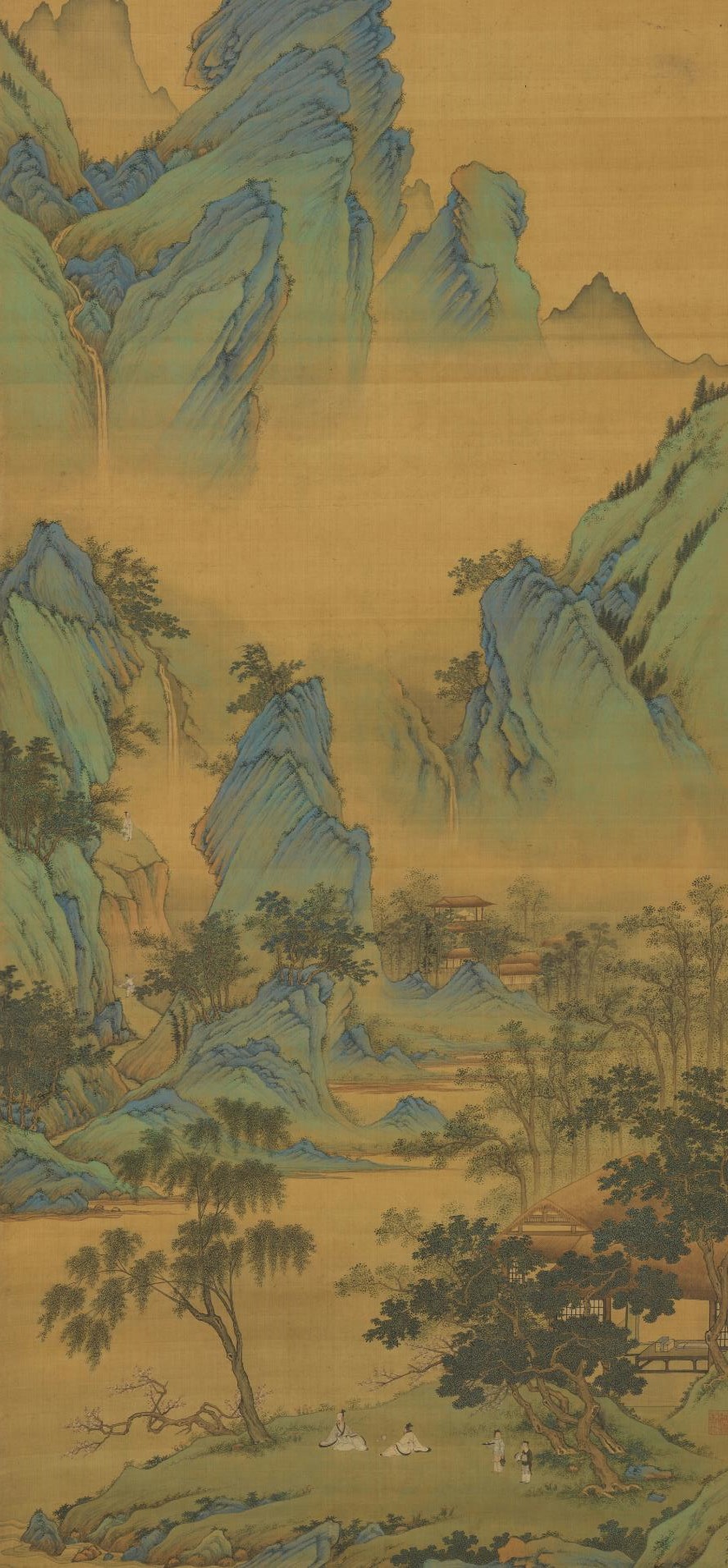 明代仇英山水花鸟人物国画合集 国画jpg图片