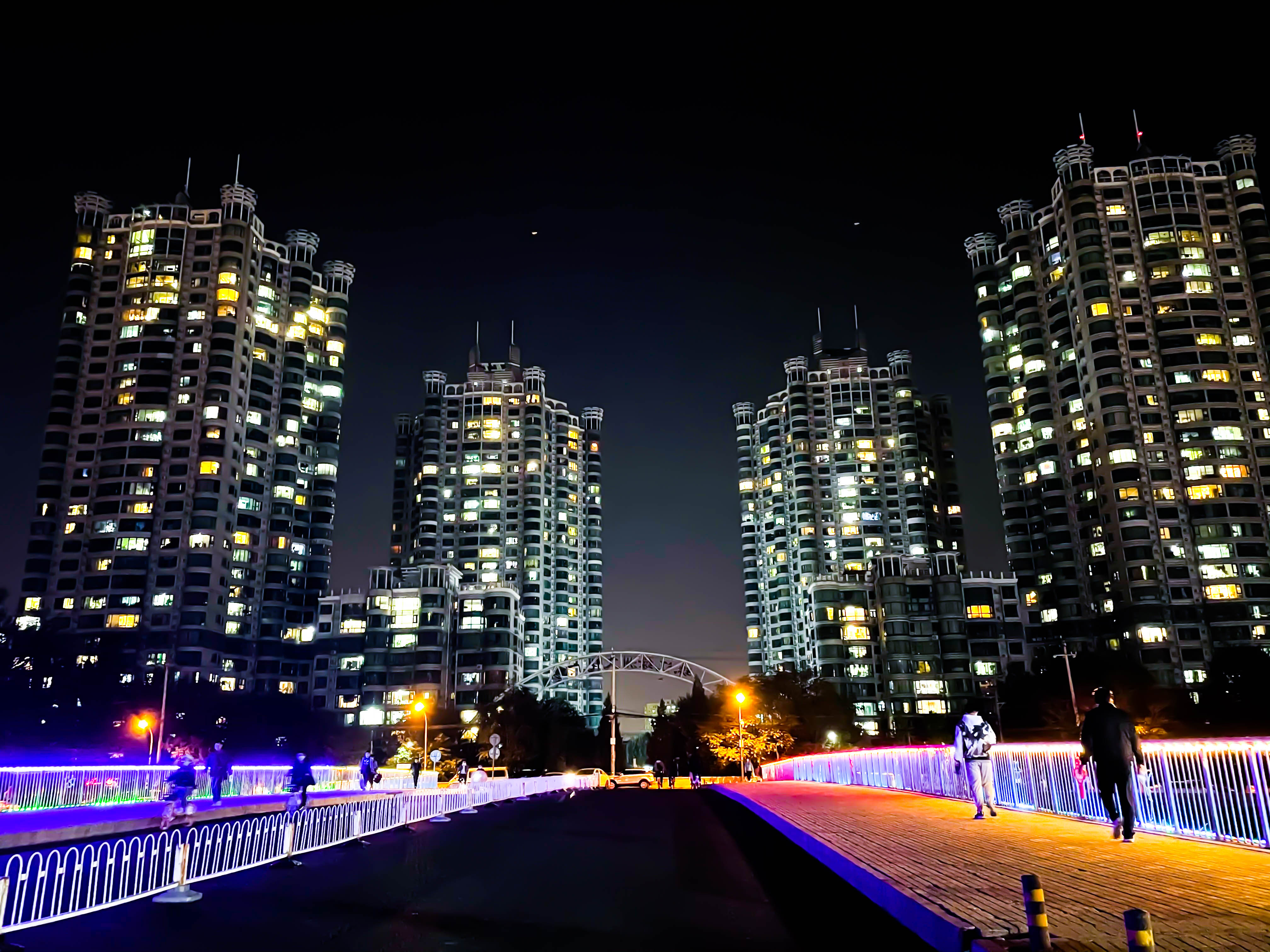 北京市朝阳区夜景图片