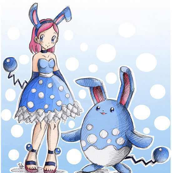 《神奇宝贝图鉴》no.184:长长的耳朵能够听声辨位——玛力露丽