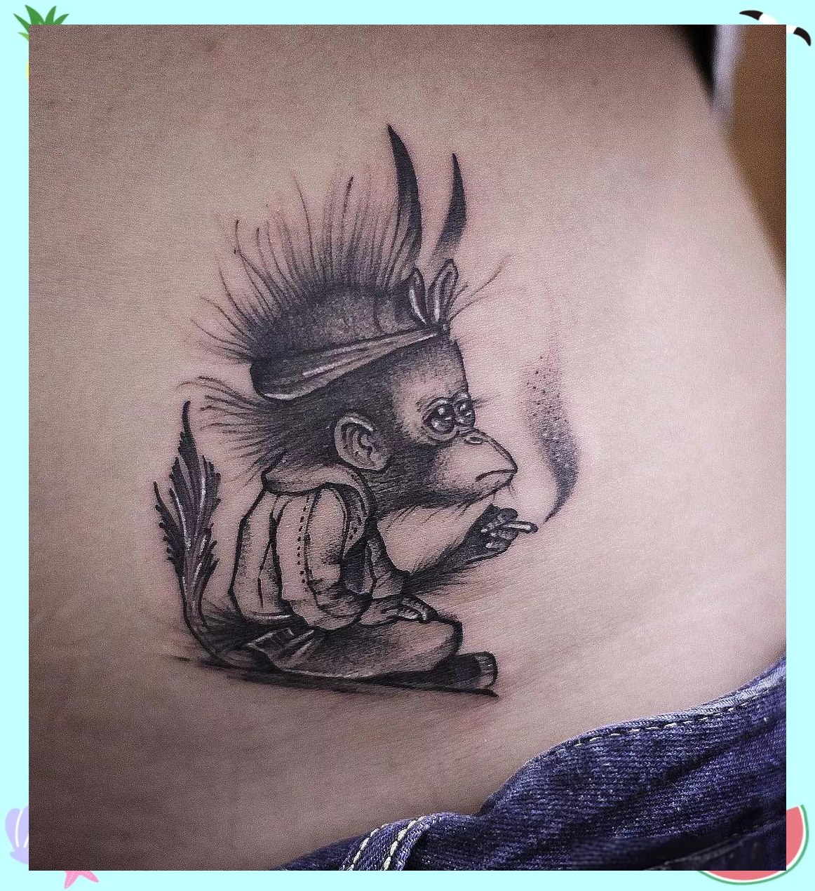 揭秘猴纹身的吉祥寓意与艺术魅力