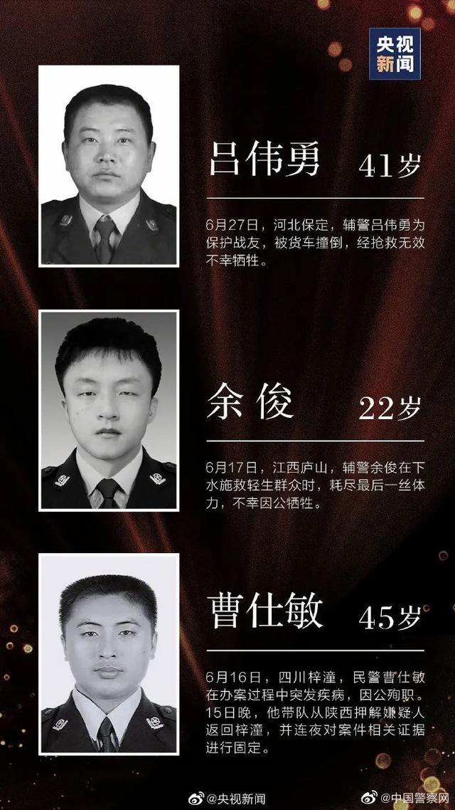 致敬2021牺牲的人民警察