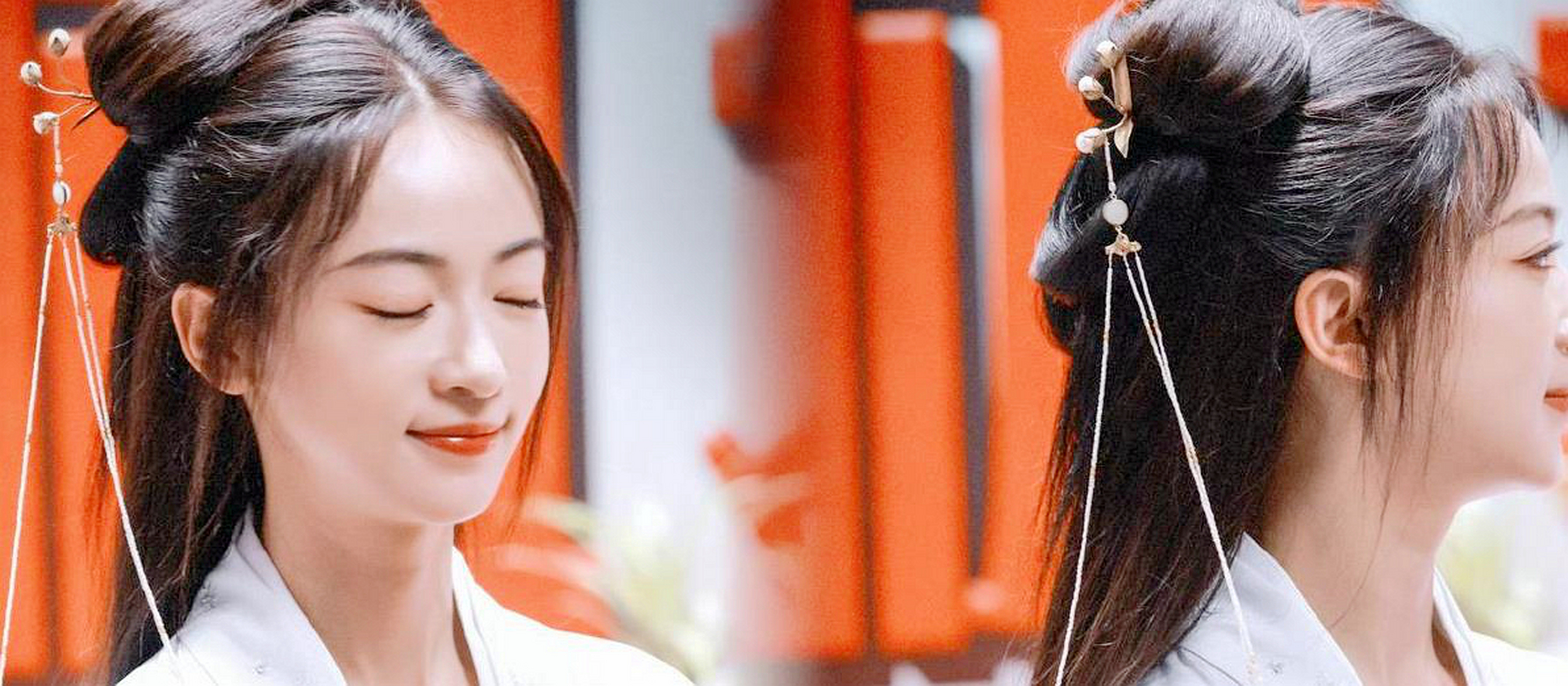 吴谨言带着《墨雨云间》进了古装剧,鞋子的状态挺好的,清爽干净!