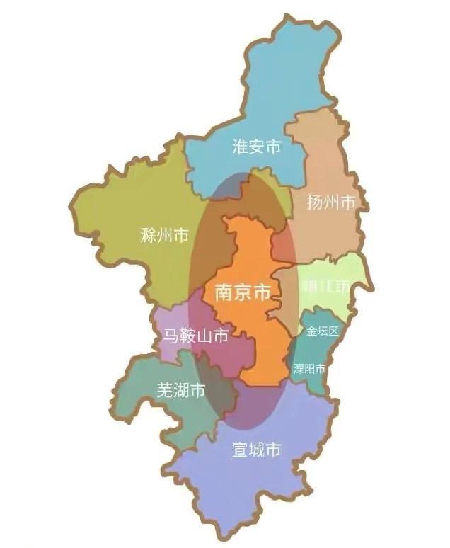 南京各区域分布图图片